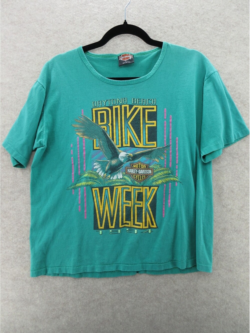 Vintage 1994 Harley Davidson Daytona Beach Bike Week T Shirt Women's Large
